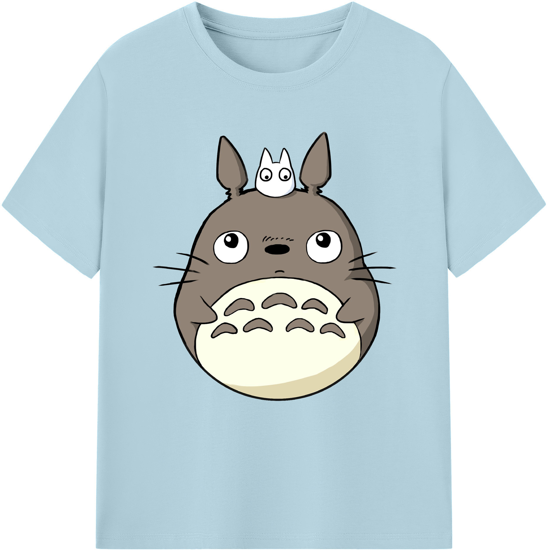 （画像用） となりのトトロ 草壁メイ 草壁サツキ My Neighbor Totoro Satsuki Kusakabe Mei Kusakabe 綿100％半袖Tシャツ（フロントプリント）
